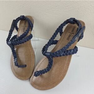 Minnetonka Womens Liberty Sandals Blue‎ Size 7